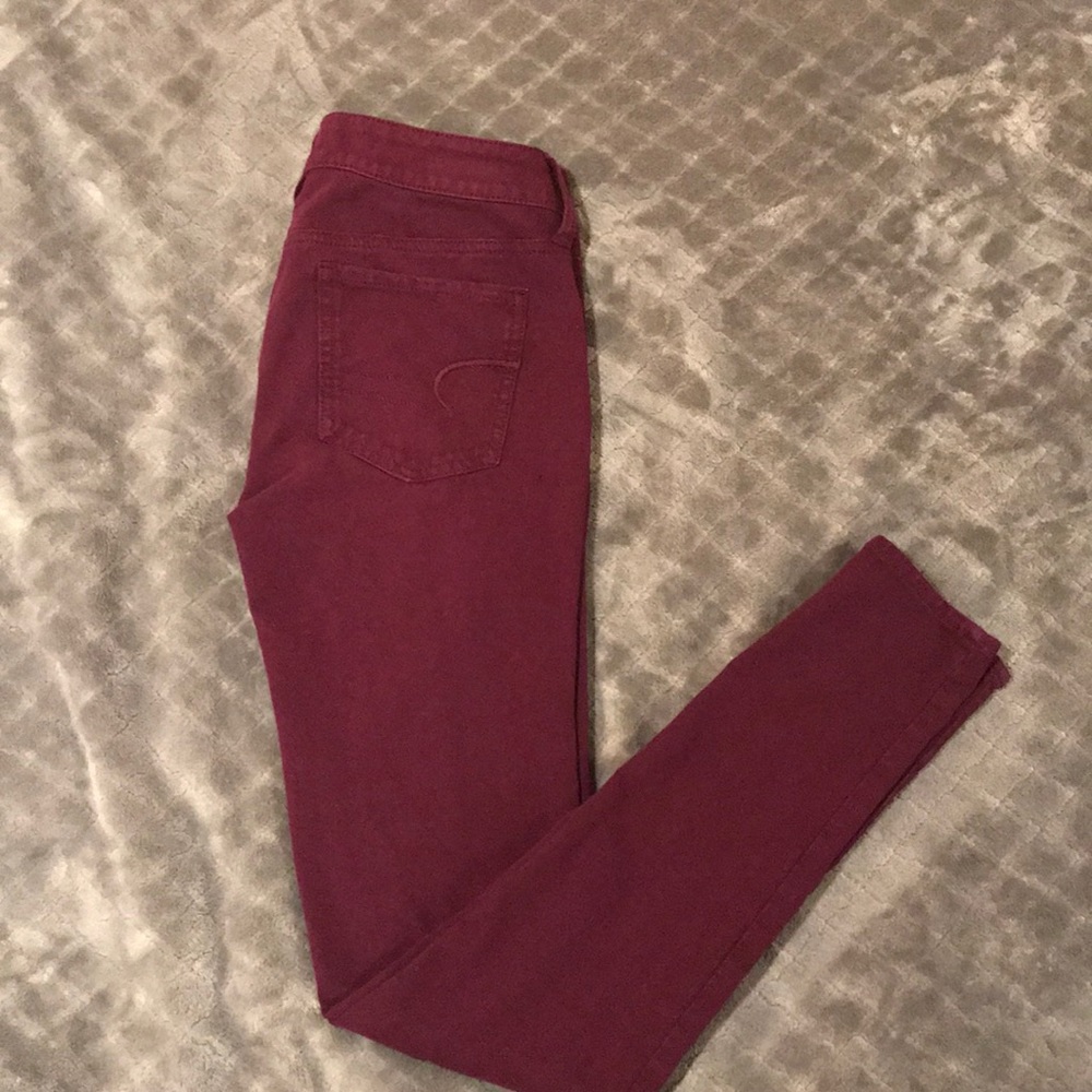 American Eagle Plum Jeggings